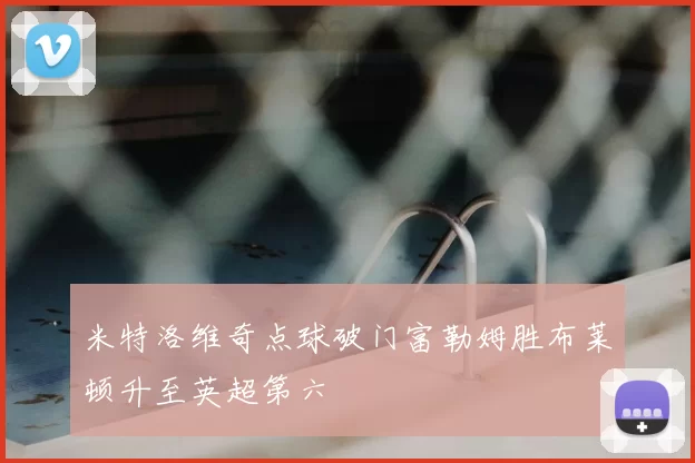 米特洛维奇点球破门富勒姆胜布莱顿升至英超第六