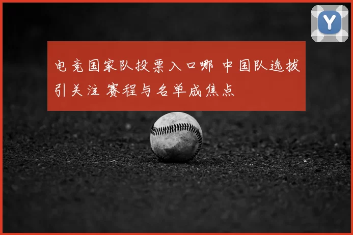 电竞国家队投票入口哪 中国队选拔引关注 赛程与名单成焦点